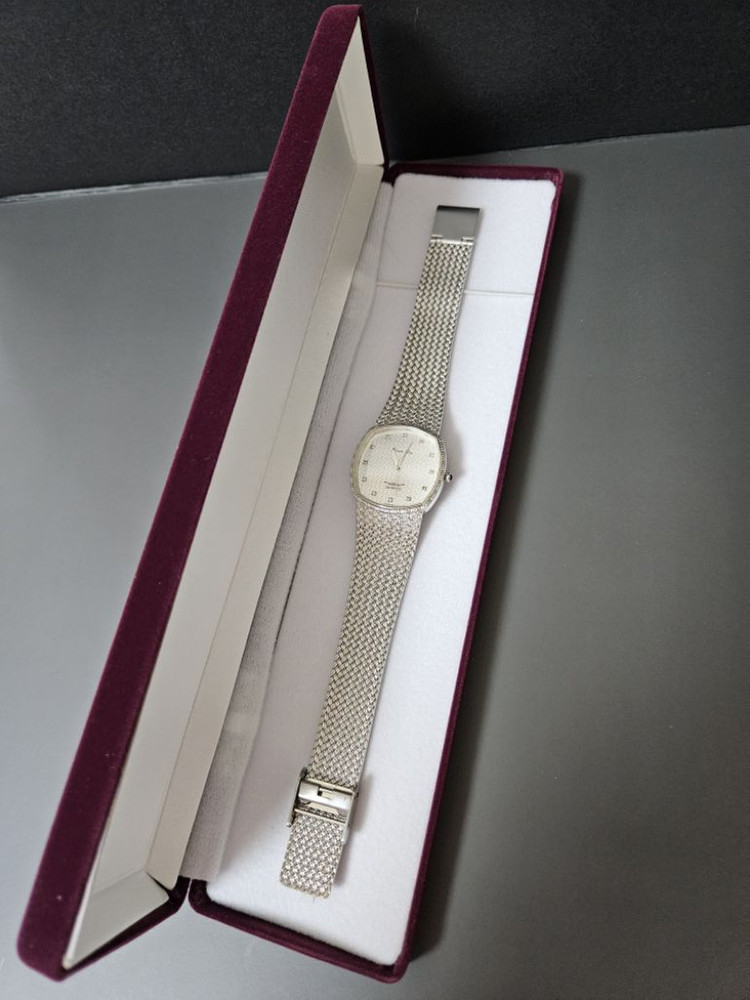 Para dos 남녀공용 보석백통 메탈 시계--4