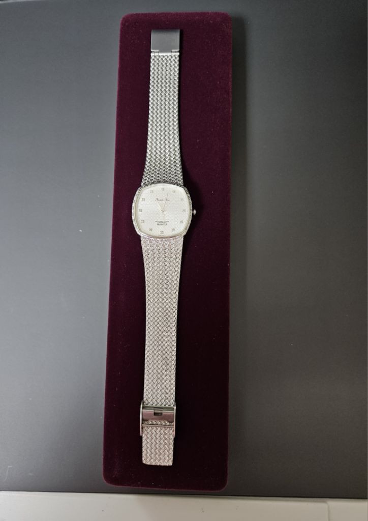 Para dos 남녀공용 보석백통 메탈 시계--6