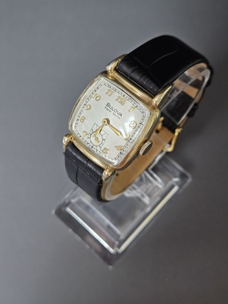 Bulovaㆍ남녀공용 수동태엽식 가죽시계 /SWIS--1