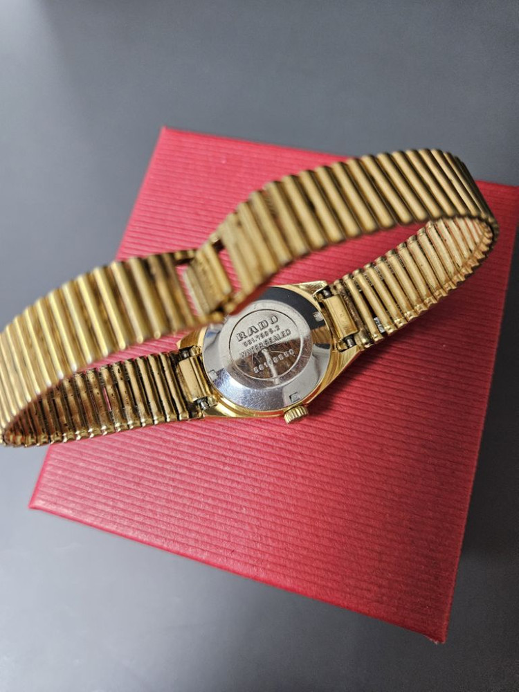 빈티지 Rado 여성용 올금장 수동태엽식 메탈 시계/S--3