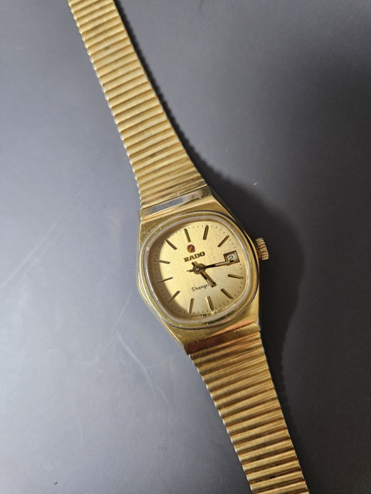 빈티지 Rado 여성용 올금장 수동태엽식 메탈 시계/S--6