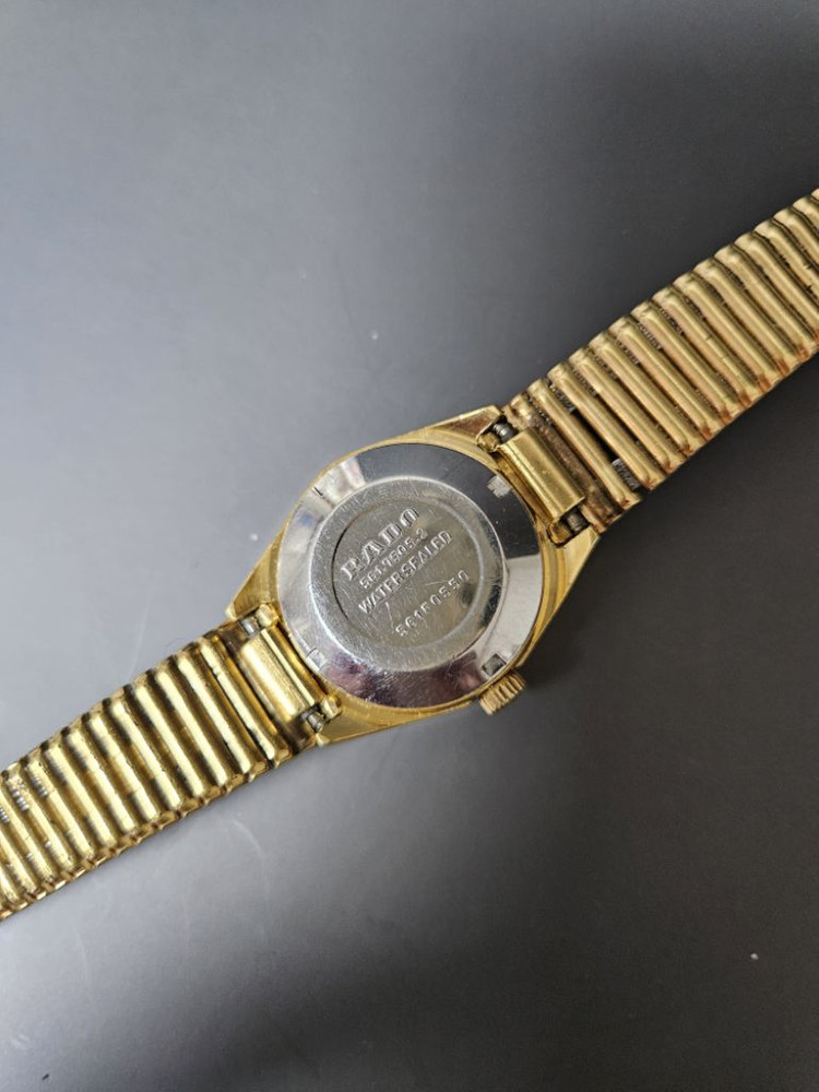 빈티지 Rado 여성용 올금장 수동태엽식 메탈 시계/S--4