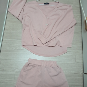 새상품) 딸기우유 나시+가디건+반바지 SET