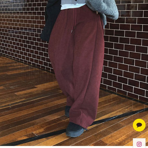베트 기모 핀턱 와이드 팬츠