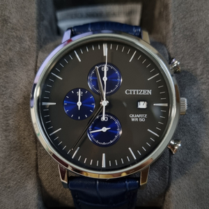 [CITIZEN] 시티즌 크로노그래프 가죽 시계