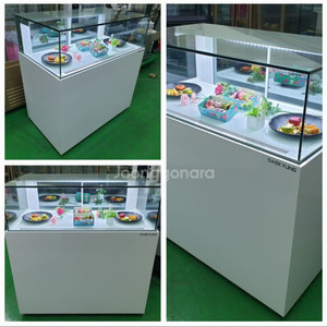카페용 마카롱 샌드위치 냉장 쇼케이스 앞1단뒤2단