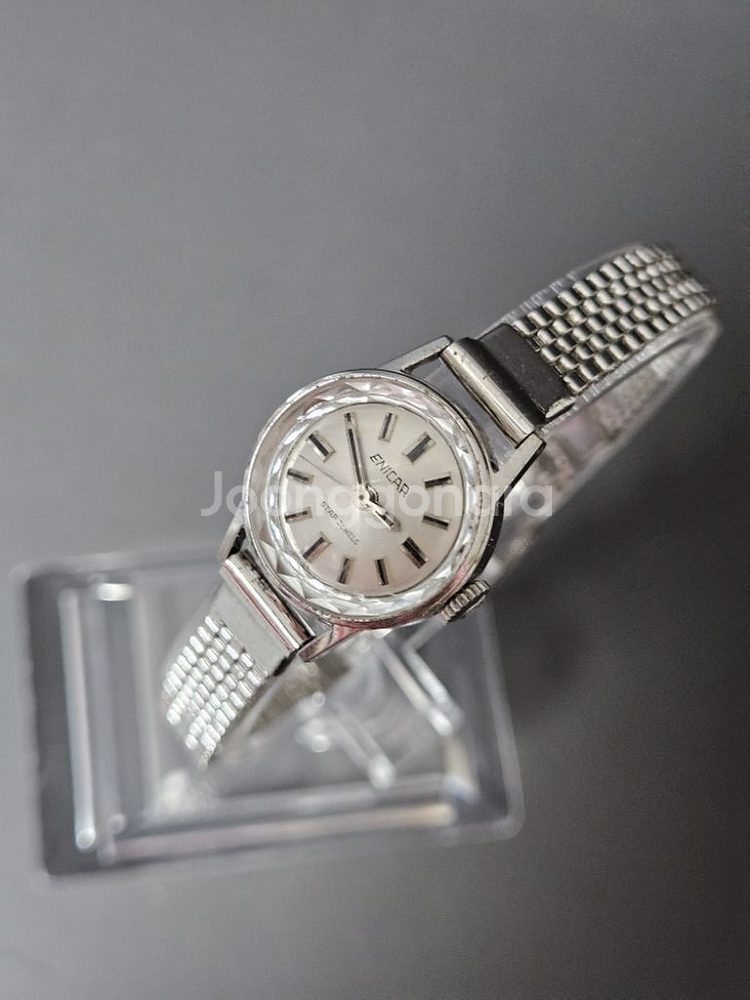 빈티지 에니카 여성용 수동태엽식 메탈 시계/SWISS--0