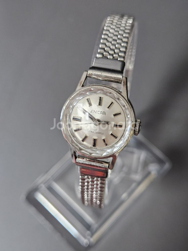빈티지 에니카 여성용 수동태엽식 메탈 시계/SWISS--2