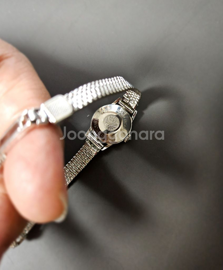 빈티지 에니카 여성용 수동태엽식 메탈 시계/SWISS--7