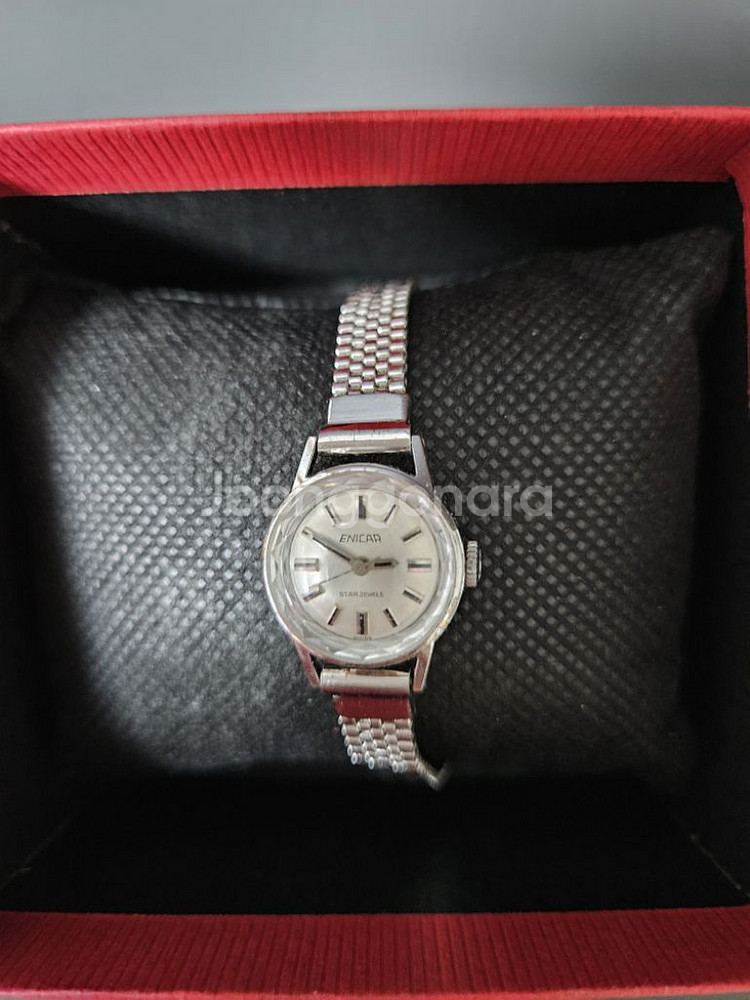 빈티지 에니카 여성용 수동태엽식 메탈 시계/SWISS--1