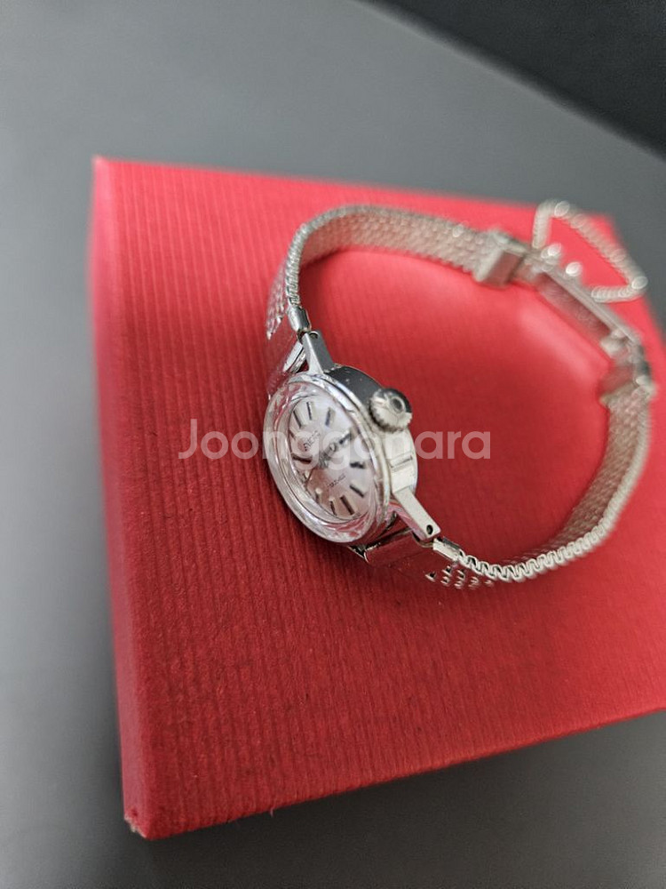 빈티지 에니카 여성용 수동태엽식 메탈 시계/SWISS--8