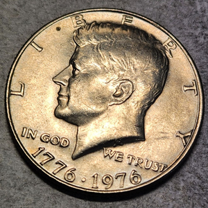 더블다이 에러동전 미국주화 케네디 하프1776-1976