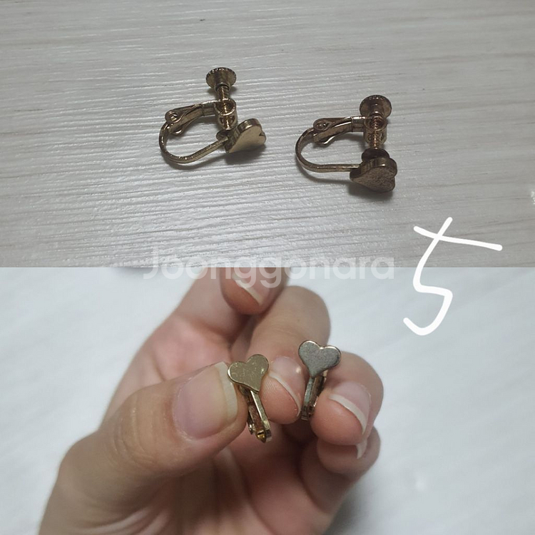 귀찌 나사형 클립형 이어커프 귀걸이 9세트 진주 큐빅--4