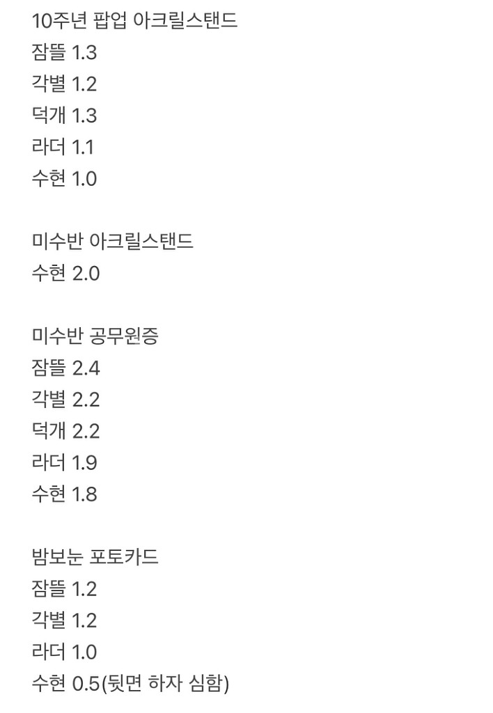 잠뜰 굿즈 대량판매 합니다!--1