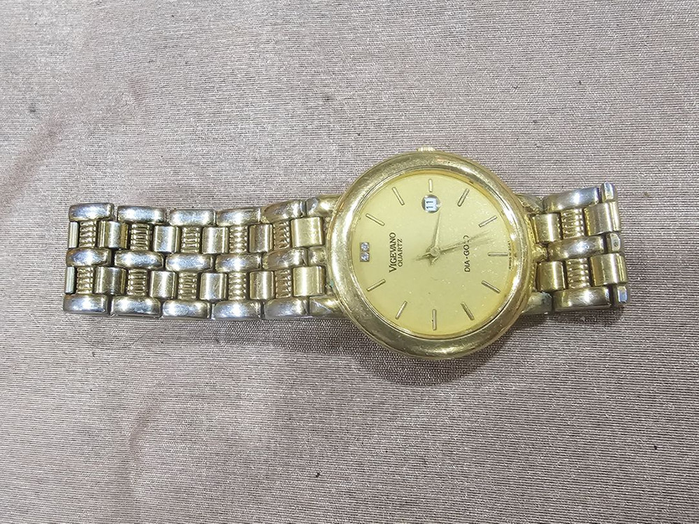 빈티지시계/비제바노 크라운.베젤18k금--5
