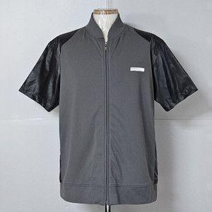 100)랑방 스포츠 해외판 그레이색상 반팔 집업자켓