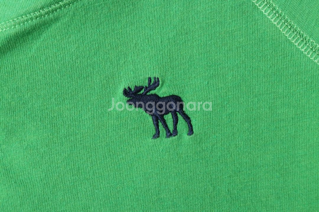 W(XS-M) 아베크롬비 반팔 티셔츠 연그린 브이넥--4