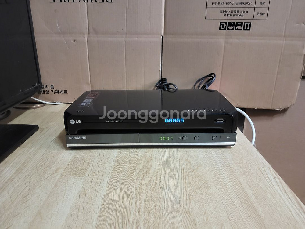 LG 삼성 CD VCD DVD 플레이어 2대 일괄판매--1