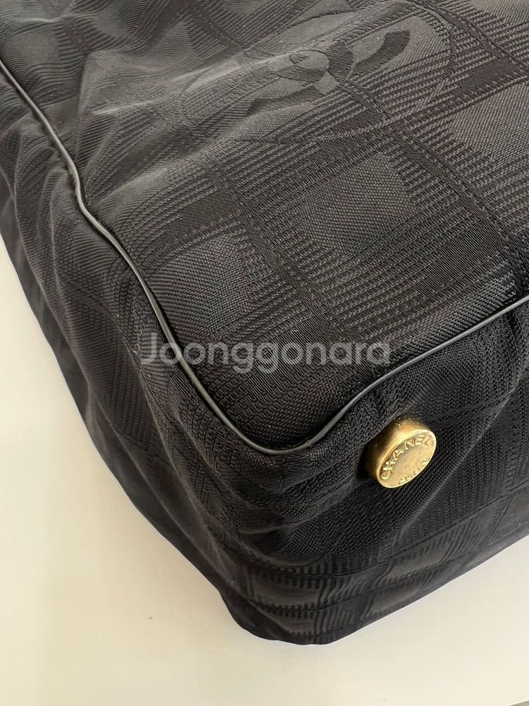 샤넬 빈티지 트래블 나일론 블랙 쇼퍼백 8030949--6