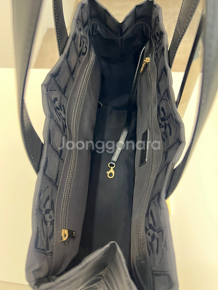샤넬 빈티지 트래블 나일론 블랙 쇼퍼백 8030949--7