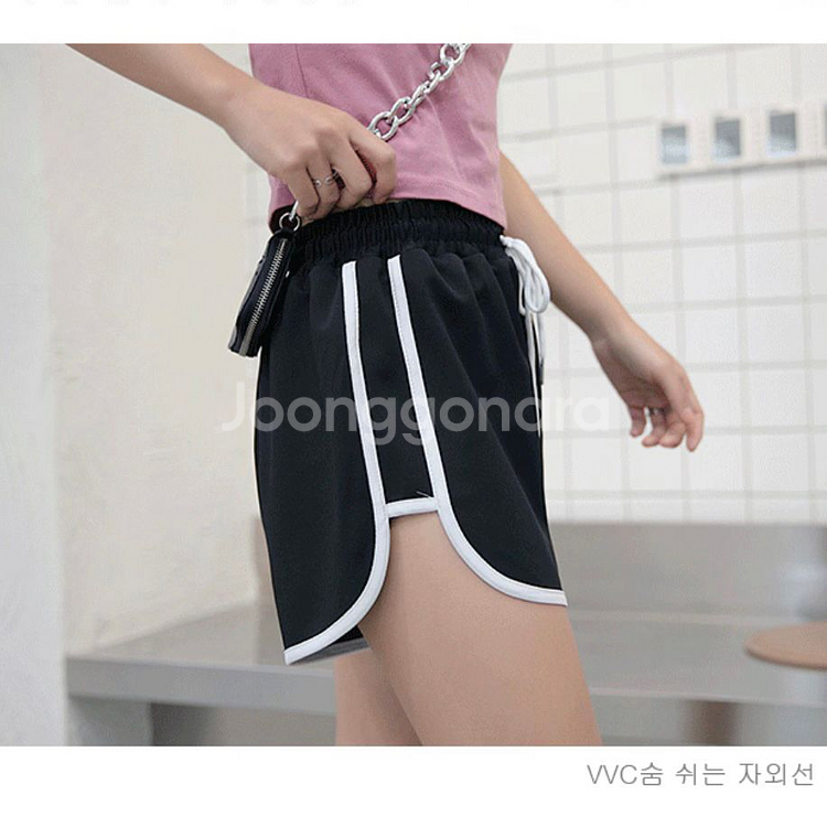 블랙 돌핀팬츠 반바지 운동숏팬츠 트레이닝 운동복--2