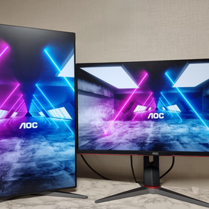 AOC 게이밍 모니터 27인치 144hz IPS 2대
