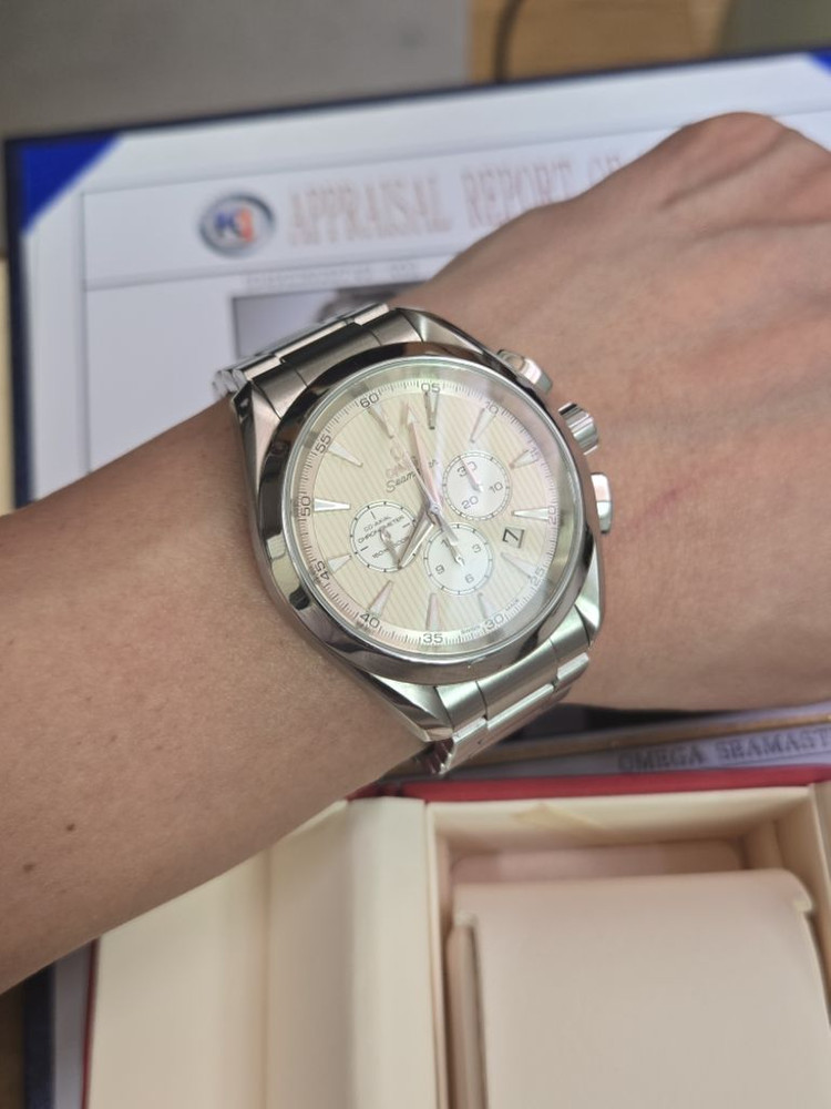 오메가 구형 아쿠아테라 크로노 이미지