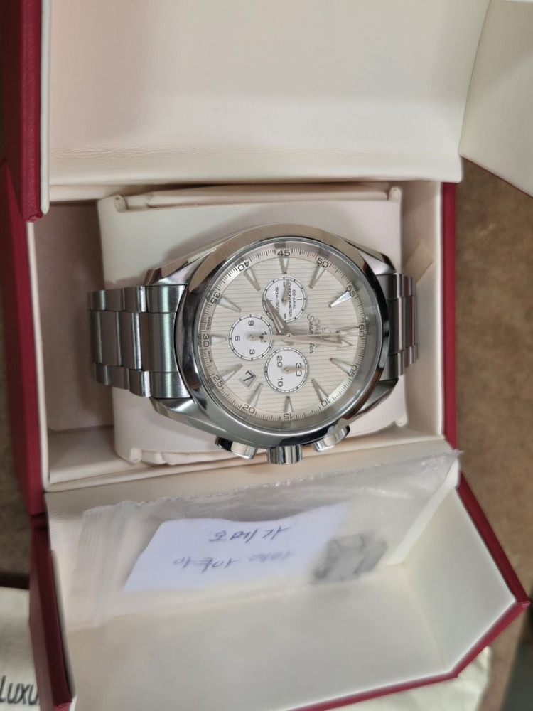 오메가 구형 아쿠아테라 크로노 이미지