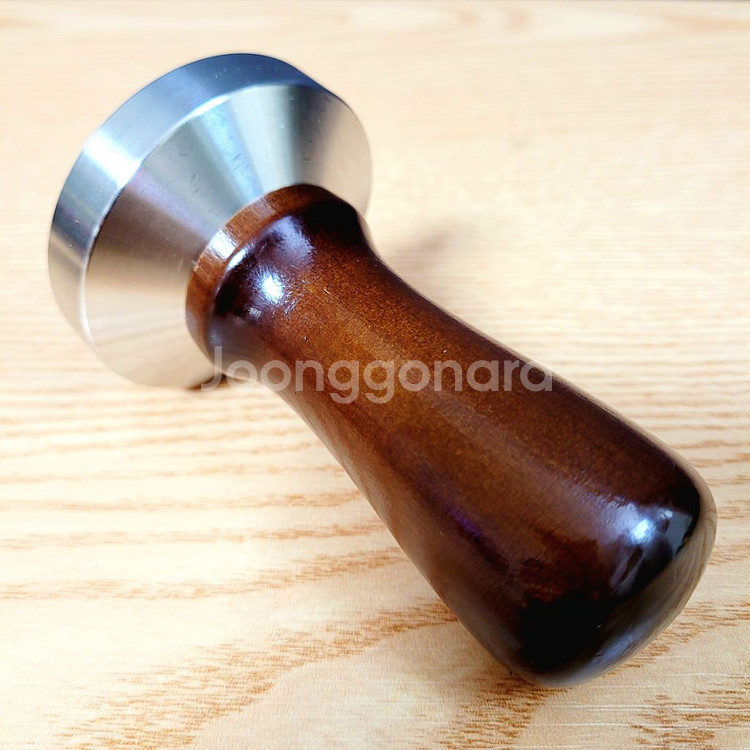 커피 원목 우드 템퍼 탬퍼 체리 무늬 58mm--0