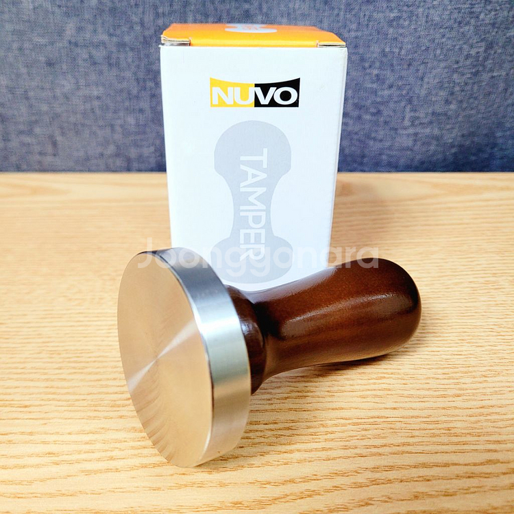 커피 원목 우드 템퍼 탬퍼 체리 무늬 58mm--2