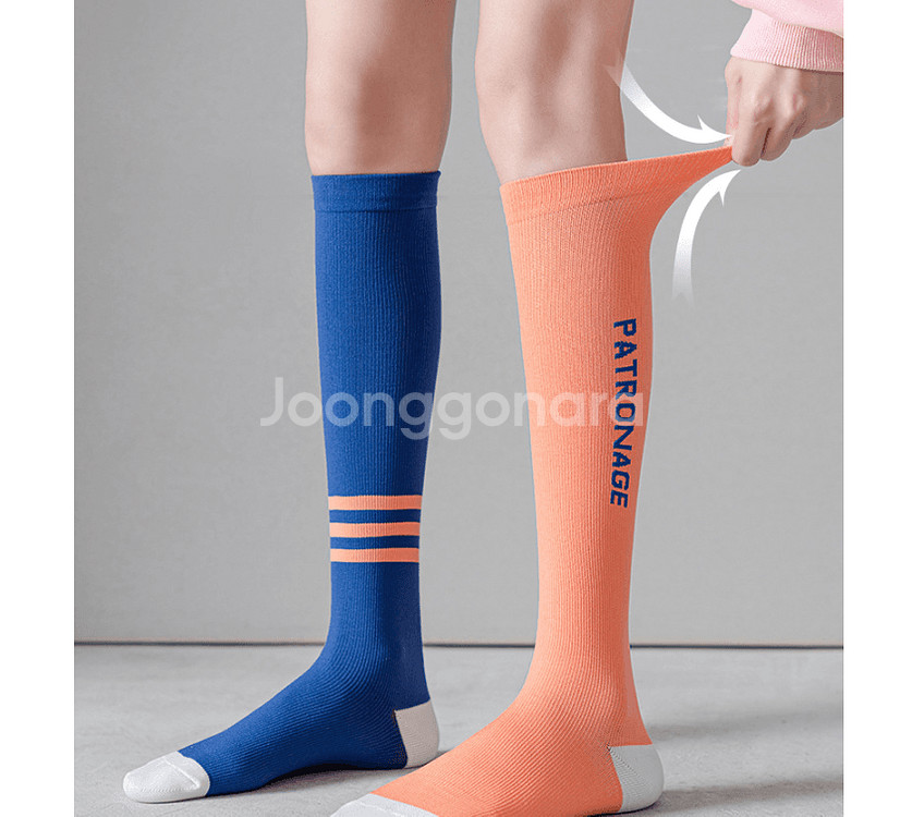 요가 필라테스 러닝삭스 언발란스 압박 스포츠니삭스--3
