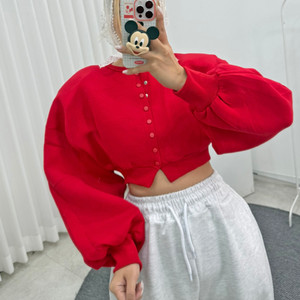<새상품> 네오프렌 또또 가디건 <레드>
