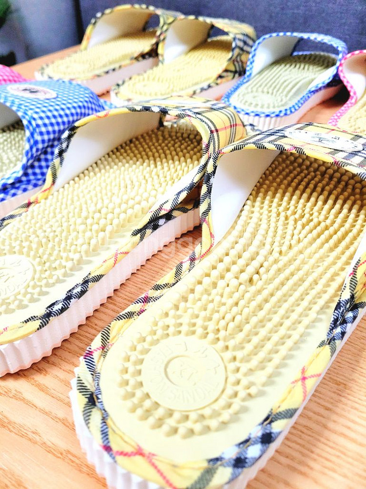 건강 지압 슬리퍼 거실화 층간소음 실내화 총4세트--3