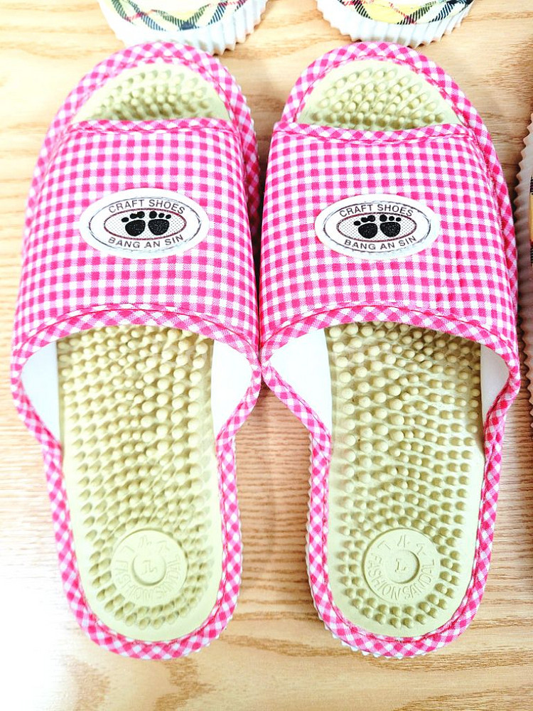 건강 지압 슬리퍼 거실화 층간소음 실내화 총4세트--7