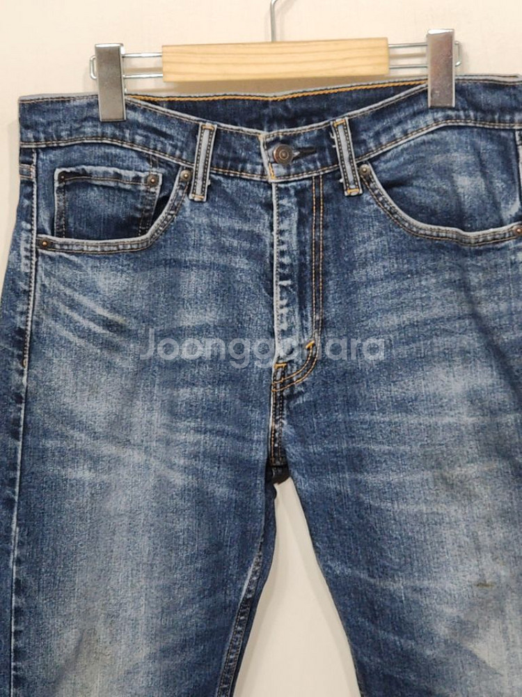 (32) 리바이스 505 청바지 중청 스판 데님팬츠--1
