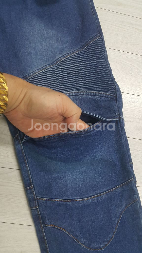 모토팬츠(사방스판) 오토바이청바지 32인치 해외판!--4