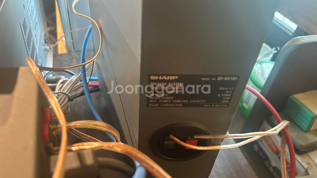 샤프 디지탈 미니콤포 오디오 SD-NX10H--6
