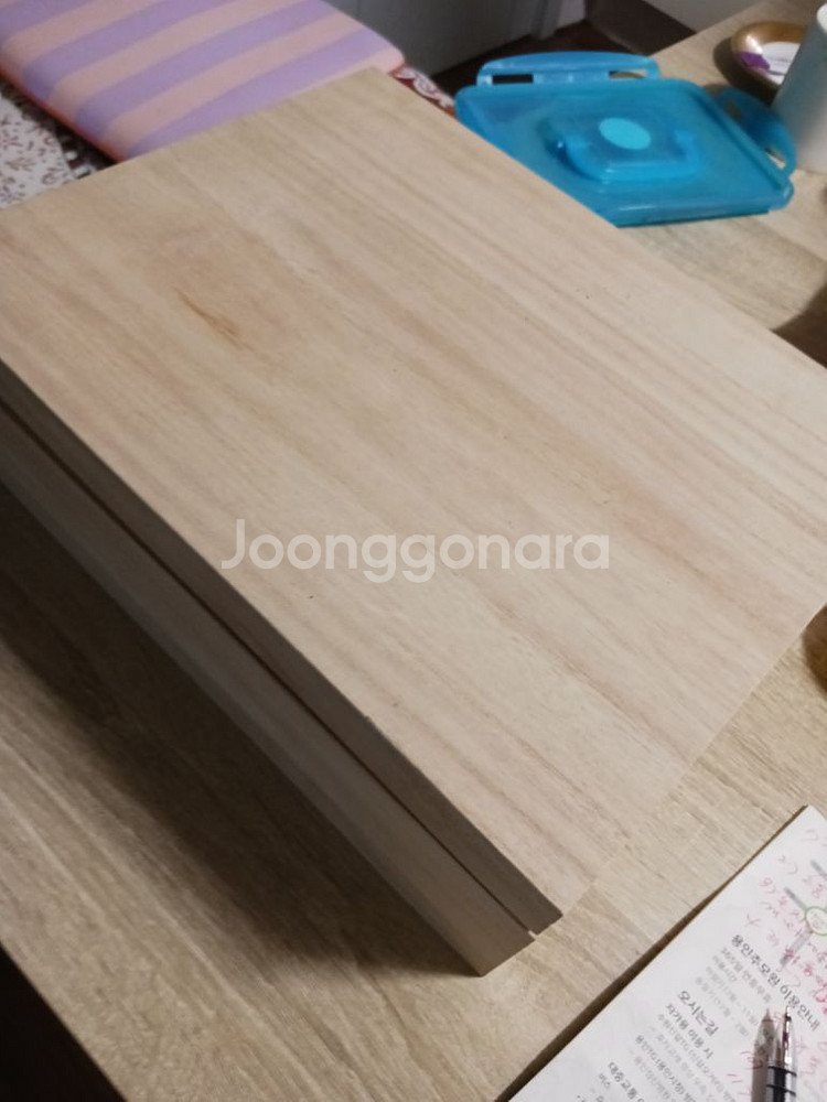 깨끗한 사각 나무박스--0