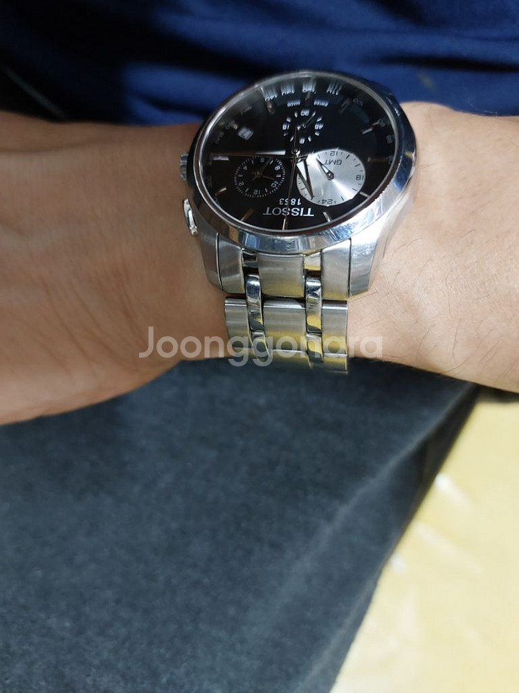 매물 잘 없는 티쏘 꾸뜨리에 GMT 외눈박이--1