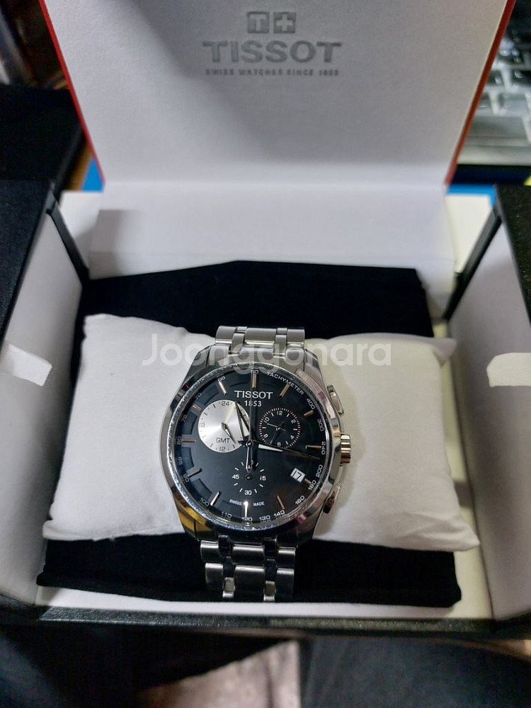 매물 잘 없는 티쏘 꾸뜨리에 GMT 외눈박이--7