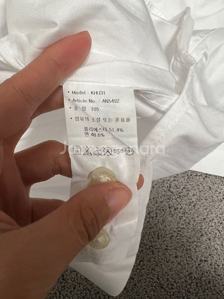 (새상품) 아디다스 골프 코튼 반팔 셔츠 화이트--3