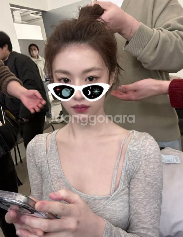 [새상품] 자라 고윤정 언밸런스 더블 티셔츠 S--0