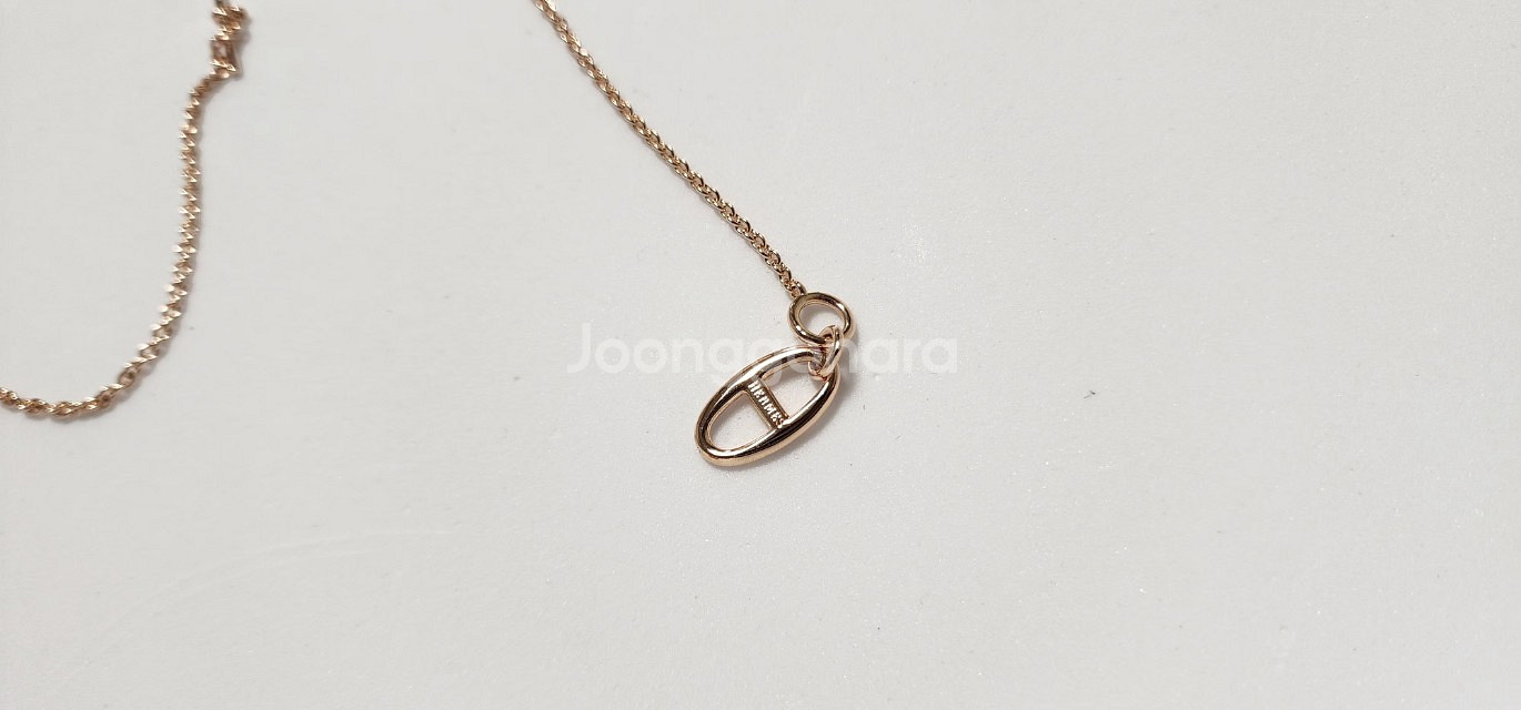 18k 로즈골드 색상 샹달 목걸이--1