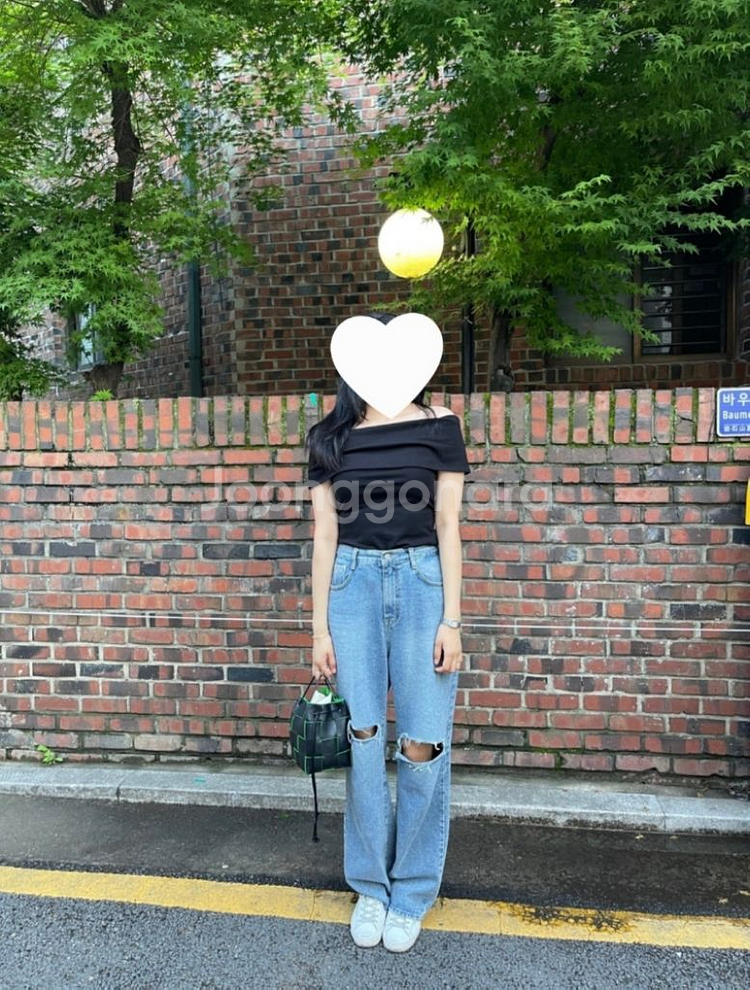 [새상품] 코스 오프숄더 져지 탑 S--1