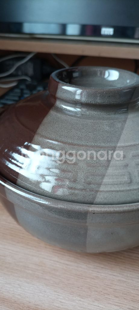 3색 전골 냄비, ceramic stone bowl--4