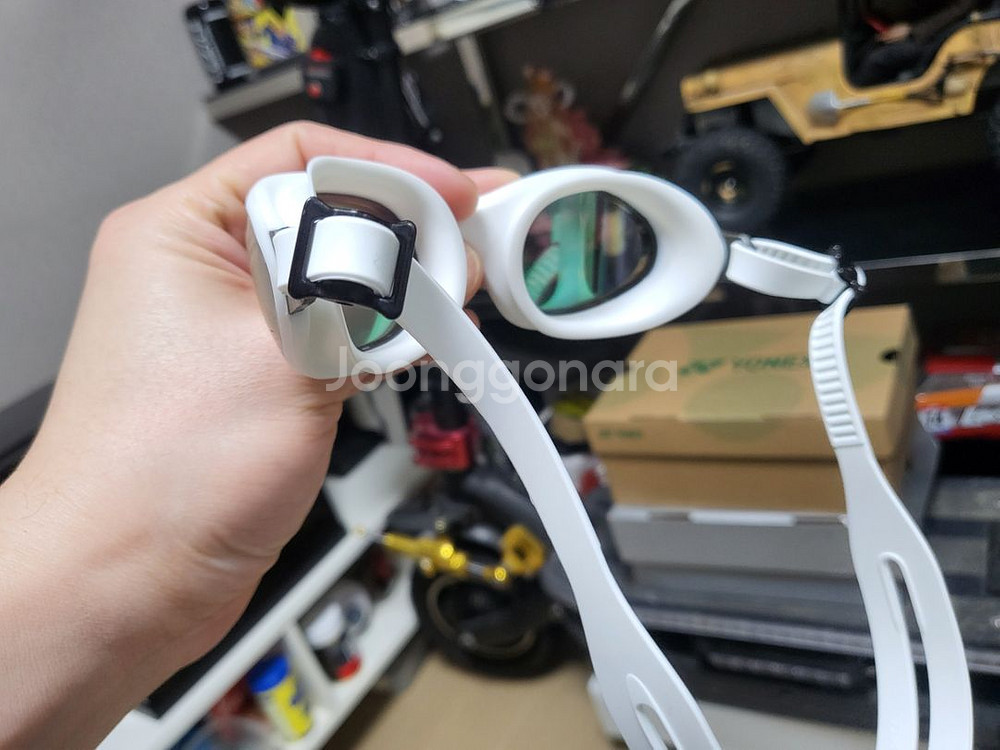 나이키 익스펜스 미러 수경 화이트 판매--3