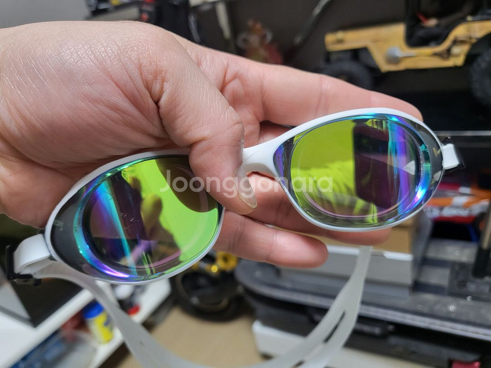 나이키 익스펜스 미러 수경 화이트 판매--2