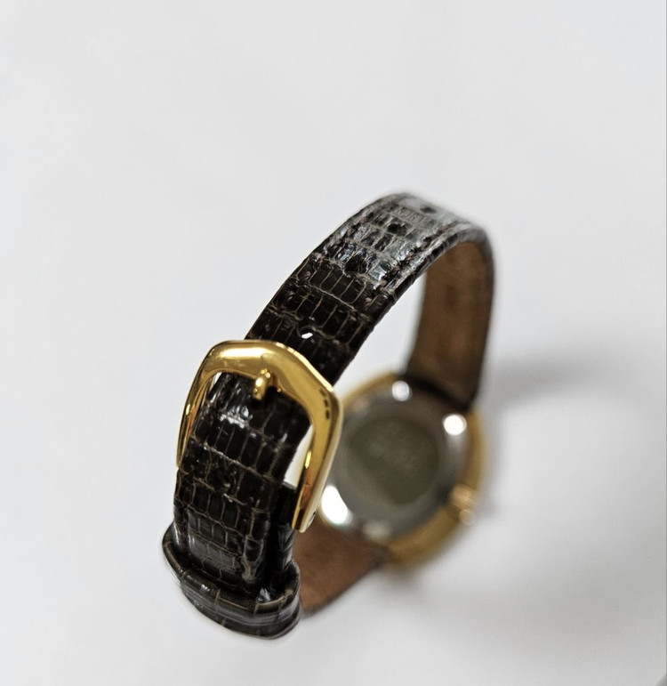 빈티지 Delma여성용 수동태엽식 가죽시계/SWISS--3