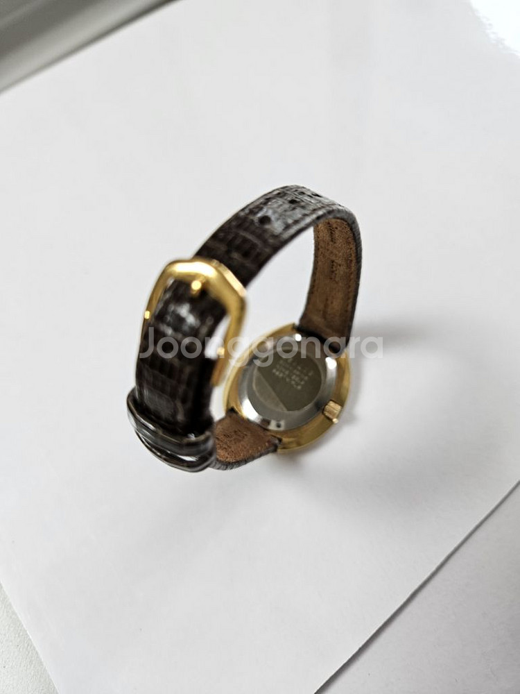 빈티지 Delma여성용 수동태엽식 가죽시계/SWISS--4