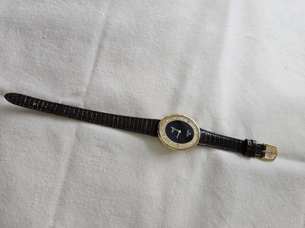 빈티지 Delma여성용 수동태엽식 가죽시계/SWISS--6